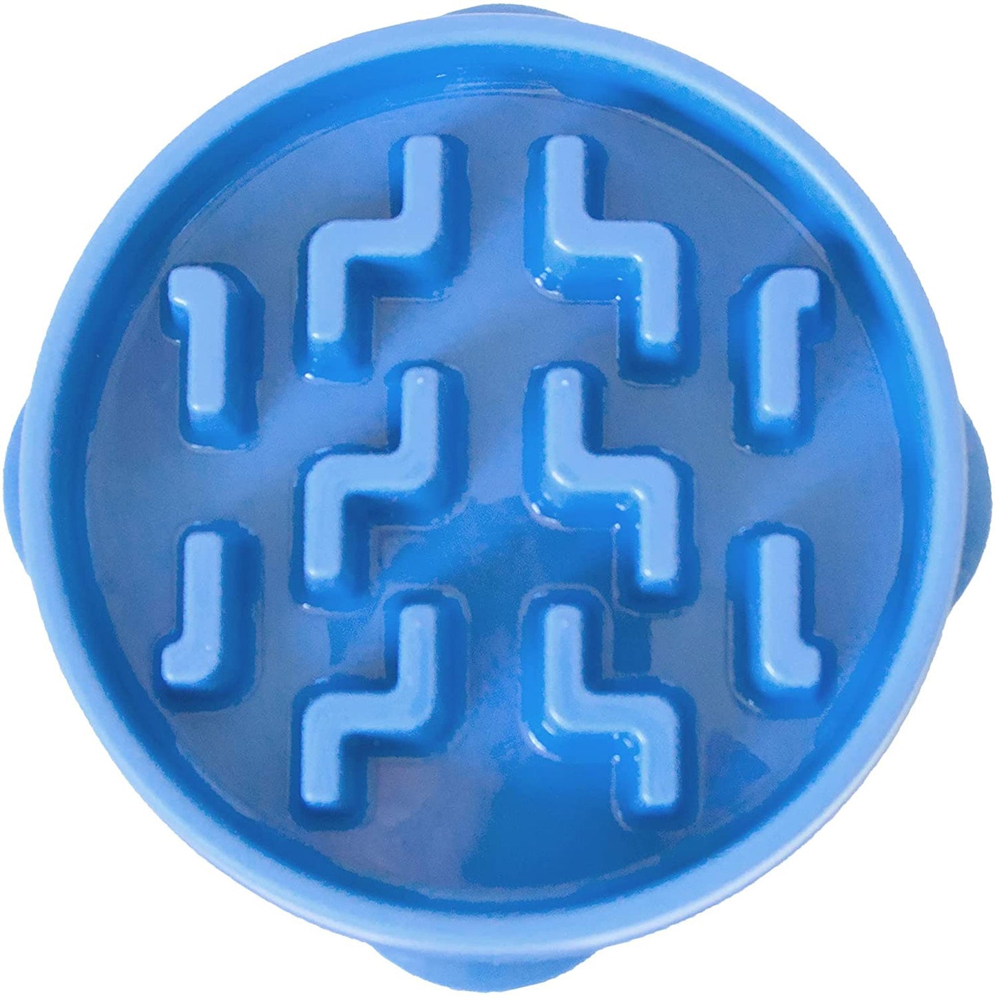 Outward Hound Fun Feeder Slo-Dog Bowl, Blue Small, view 2