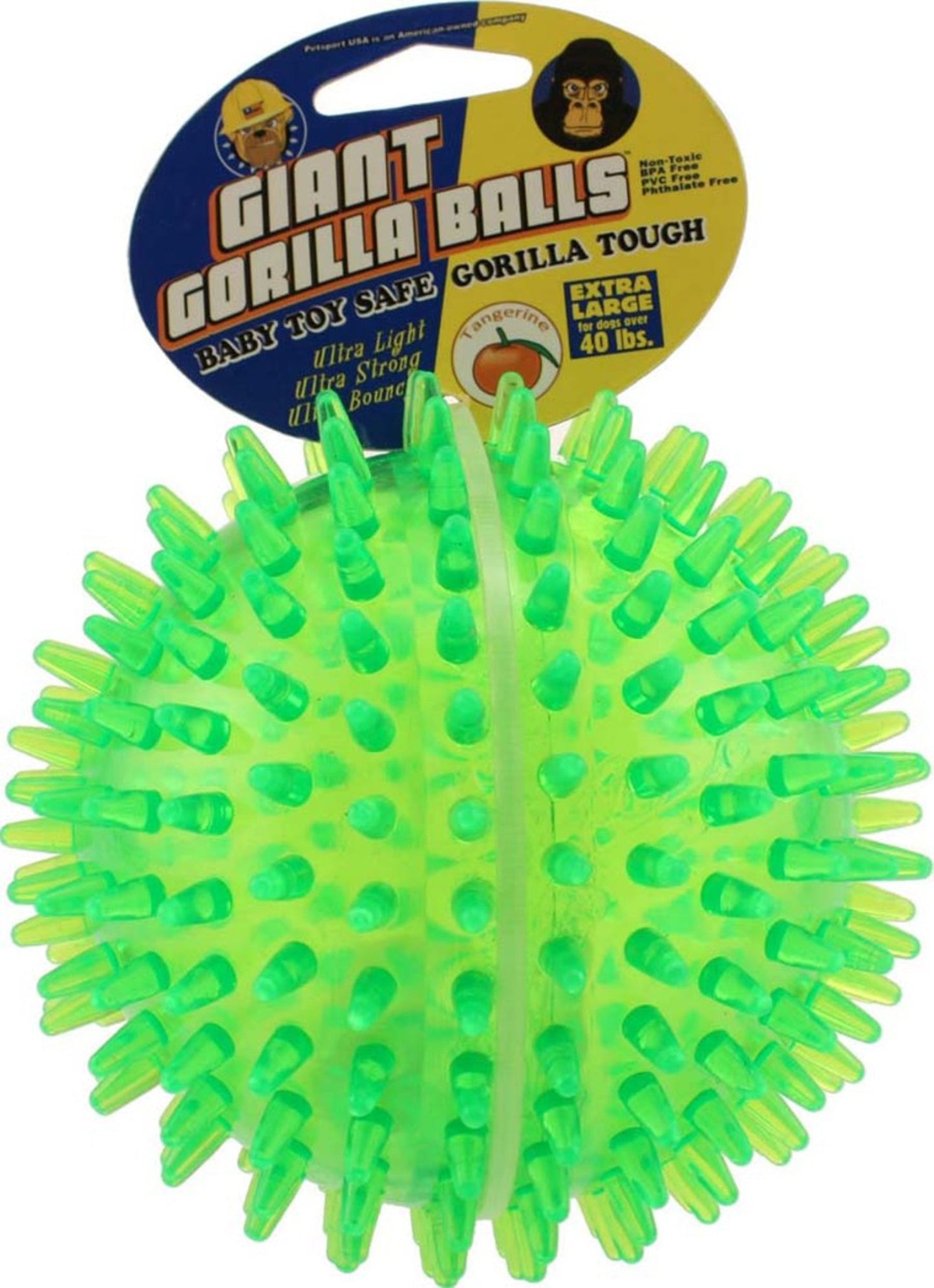 Petsport USA Gorilla Ball Dog Toy Assorted X-Large, 5 in