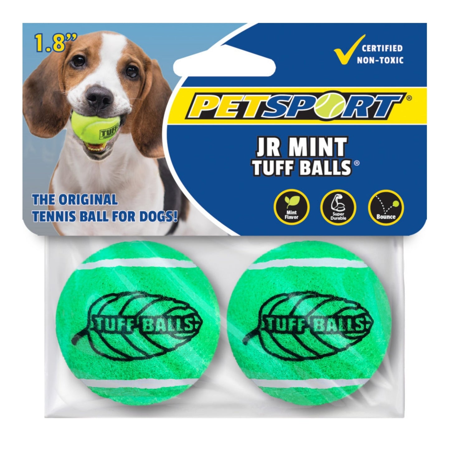 Petsport USA Jr. Mint Balls Dog toy Assorted 2 ct, 1.8 in