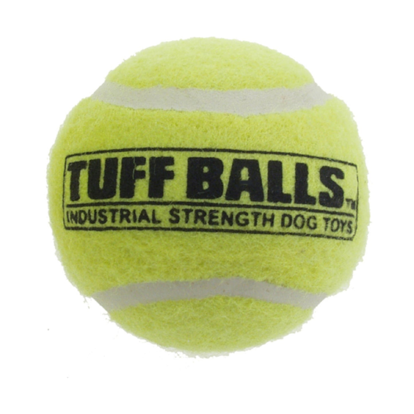 Petsport USA Tuff Ball Dog toy, Yellow 6 ct, Bulk, 4 in