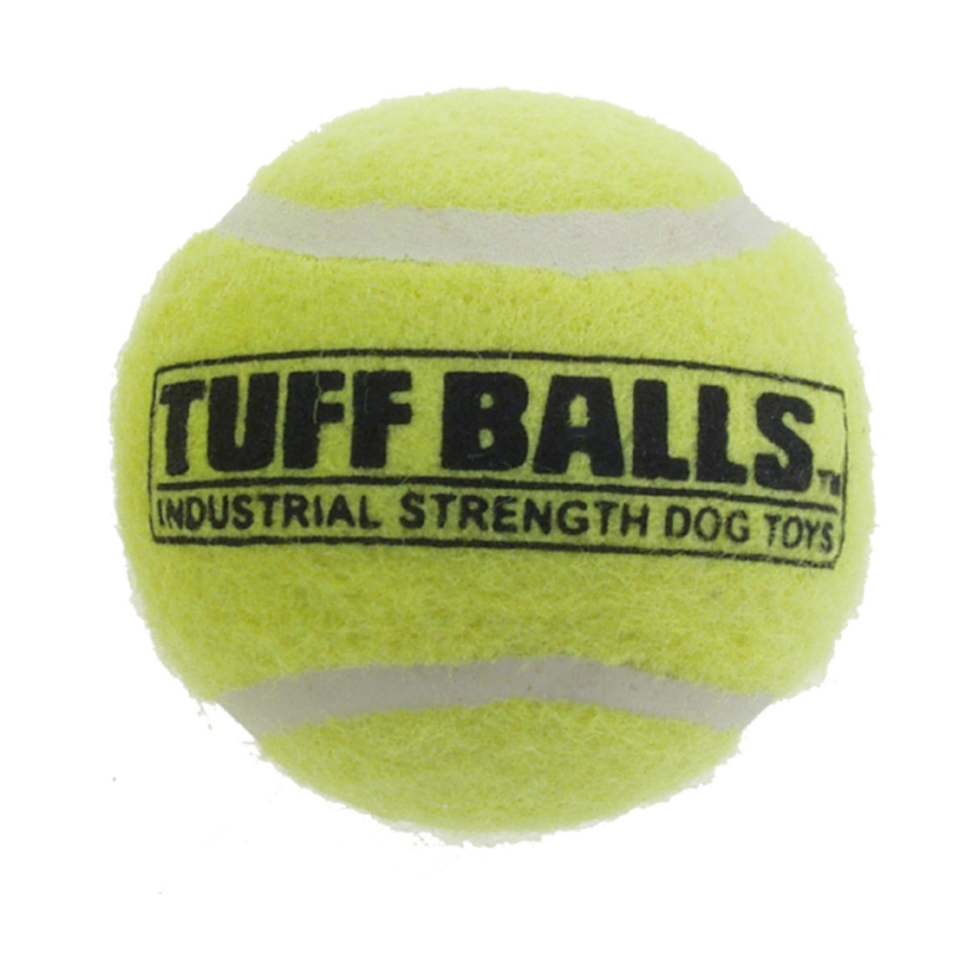 Petsport USA Tuff Ball Dog toy, Yellow 6 ct, Bulk, 4 in