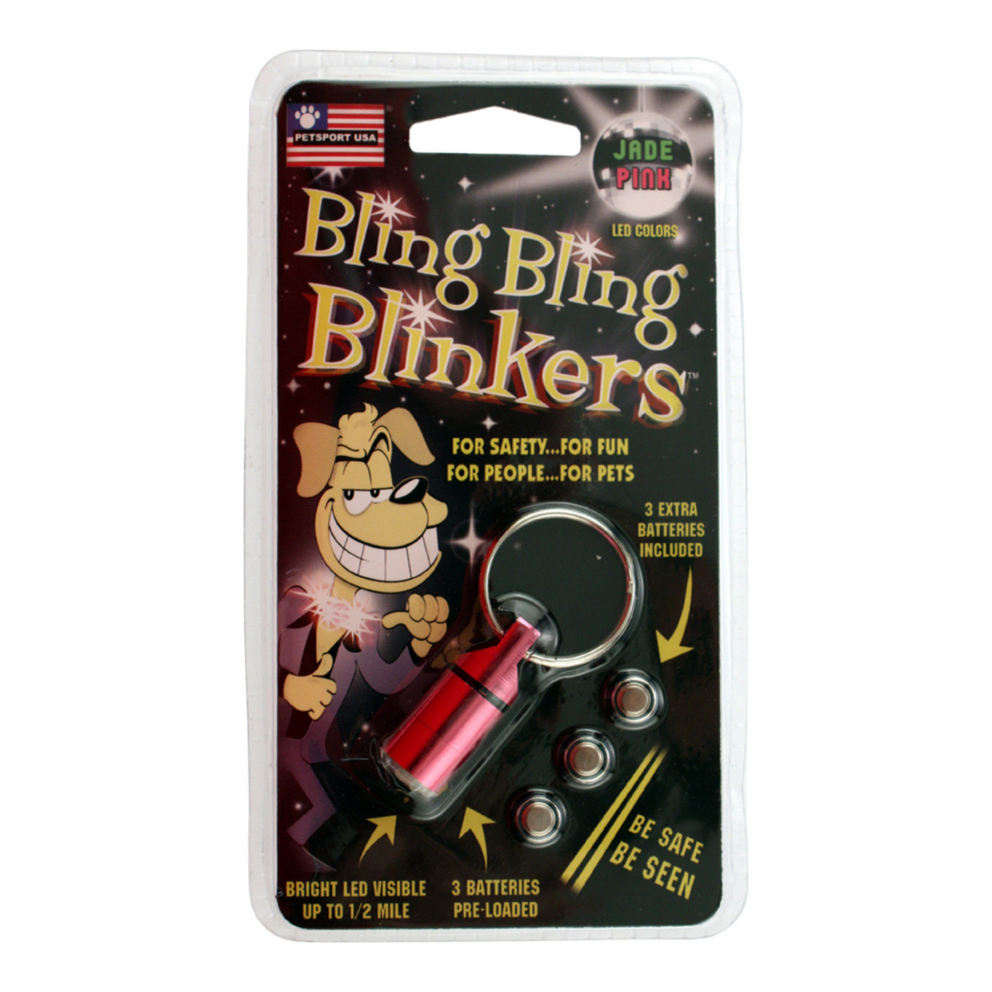 Petsport USA Bling Bling Blinker Assorted 6 ct