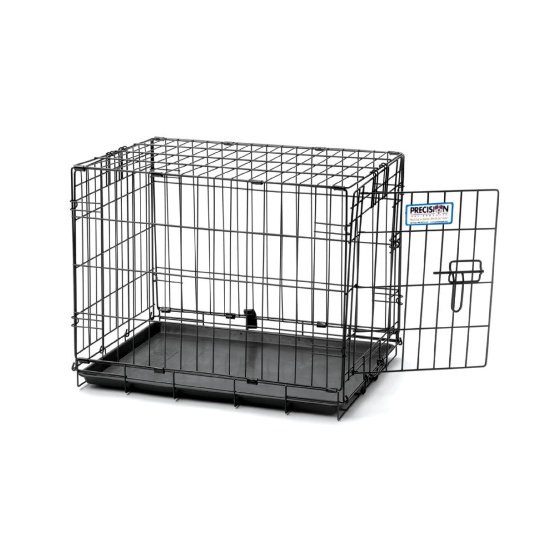 Precision Pet Products ProValu 1 Door Wire Dog Crate Black 30 in