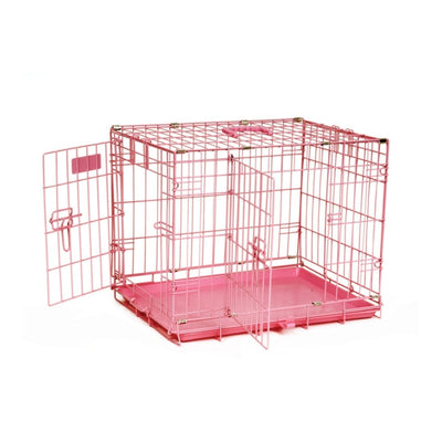 Precision Pet Products ProValu Dog Crate 2000 2 Door, Pink, 24 in - Pets Perfect