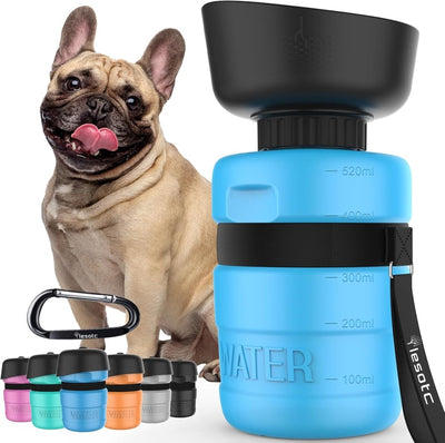 Foldable Dog Water Bottle-1st Gen, Blue