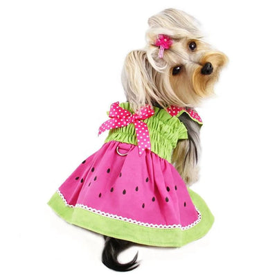 Juicy Watermelon Sundress for Dogs with Large D-Ring - Klippo Pet - Pets Perfect