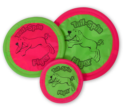 Booda Tail Spin Flyer Dog Toy Multi-Color 12 In