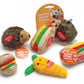 Aspen Hamburger with Squeakers Small Dog & Puppy Toy Multi-Color 1ea/SM