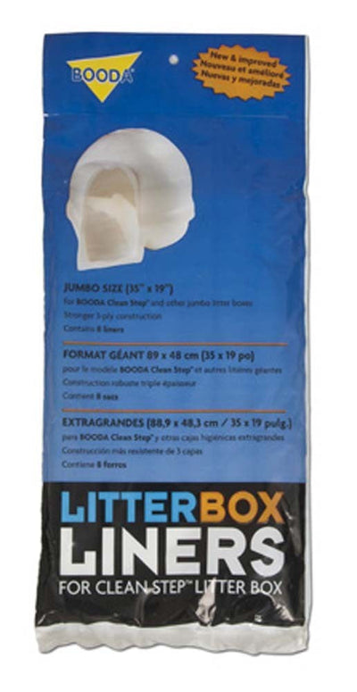 Petmate Cleanstep Litter Box Liners White 8 ct, Jumbo