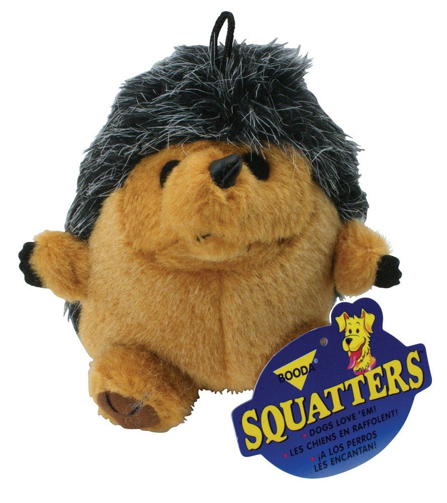 Booda Squatter Plush Dog Toy Hedgehog Multi - Color 1ea/LG - Pets Perfect