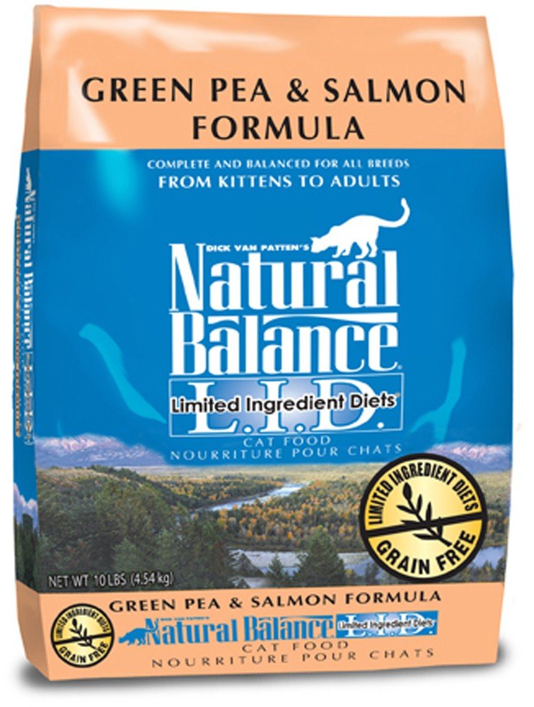 Natural Balance Pet Foods Limited Ingredient Grain Free Dry Cat Food Green Pea & Salmon 10lb - Pets Perfect