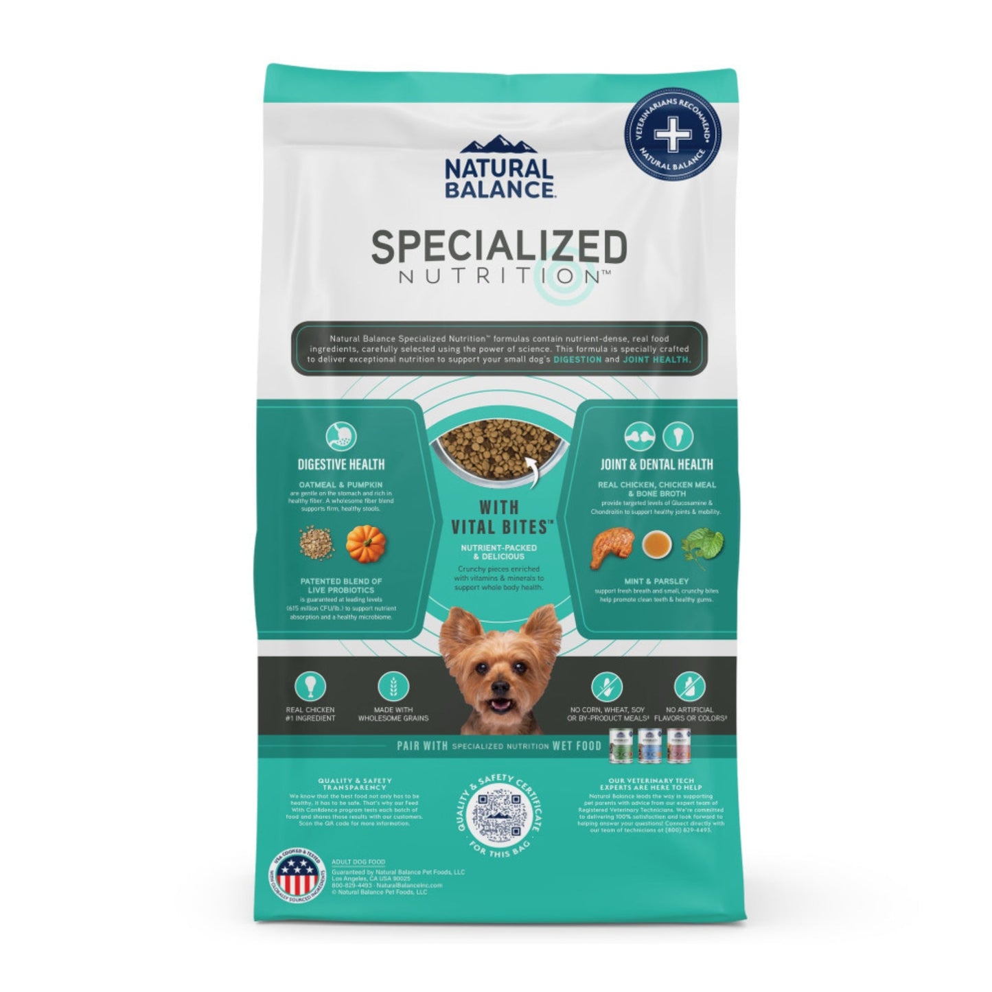 Natural Balance Pet Foods Specialized Small Breed Digestive Joint Dry