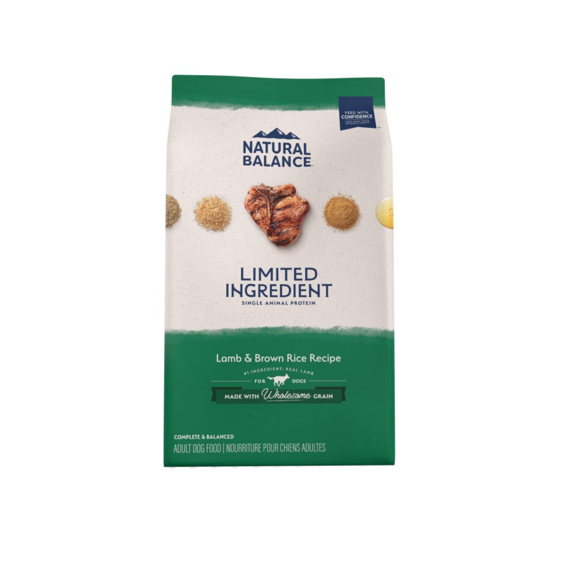 Natural Balance Pet Foods Limited Ingredient Dry Dog Food Lamb & Brown