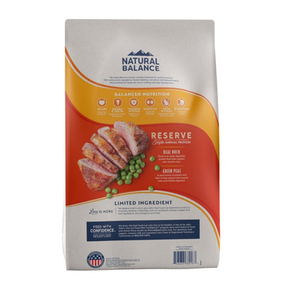 Natural Balance Pet Foods Limited Ingredient Reserve Grain Free Dry Cat Food Duck & Green Pea 4lb - Pets Perfect