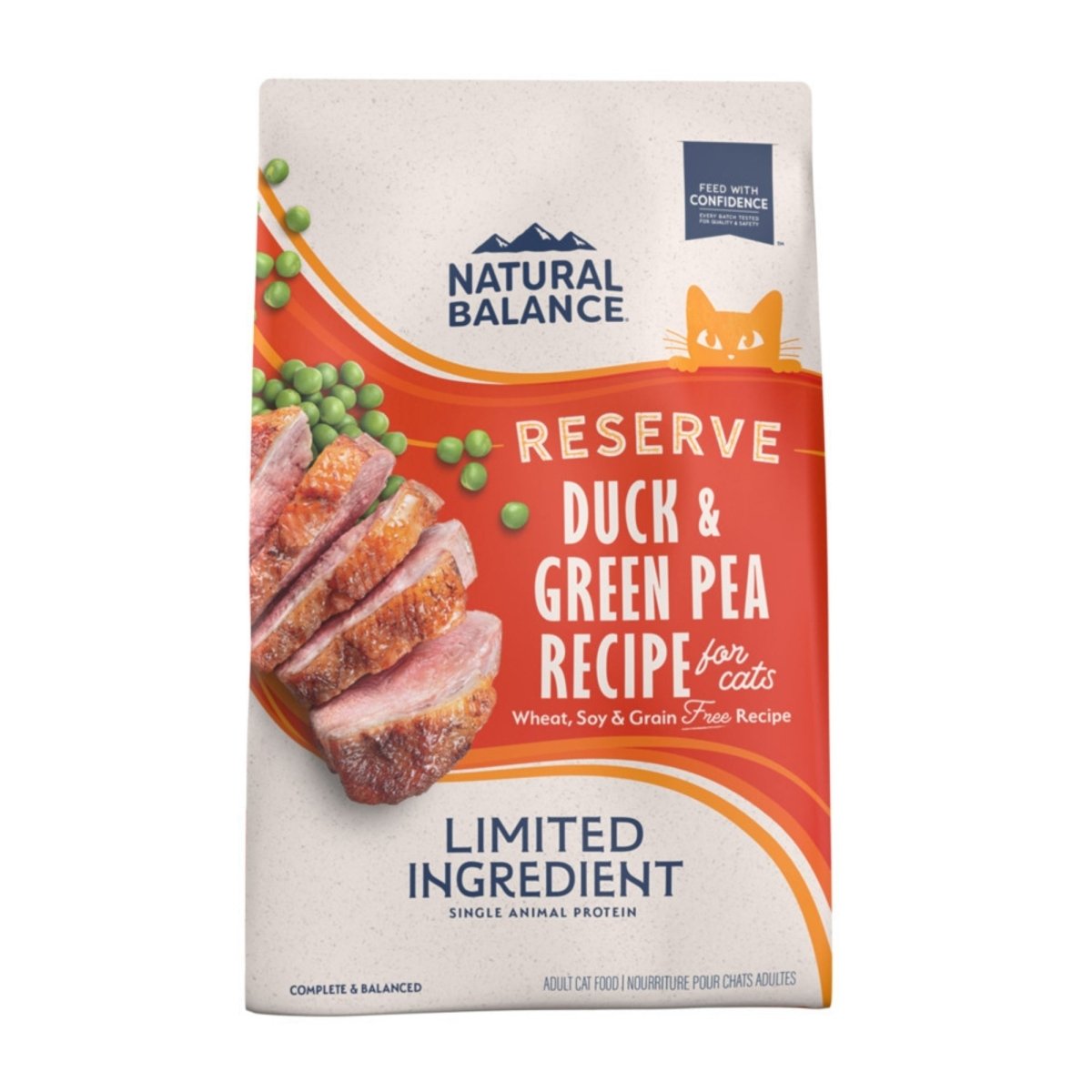 Natural Balance Pet Foods Limited Ingredient Reserve Grain Free Dry Cat Food Duck & Green Pea 4lb - Pets Perfect