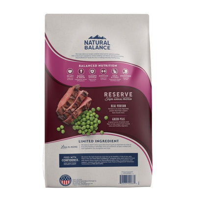 Natural Balance Pet Foods Limited Ingredient Reserve Grain Free Dry Cat Food Green Pea & Venison 4lb - Pets Perfect