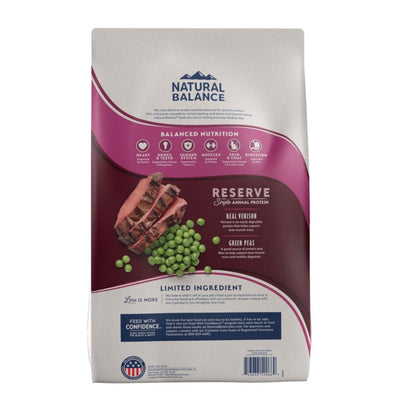 Natural Balance Pet Foods Limited Ingredient Reserve Grain Free Dry Cat Food Green Pea & Venison 8lb - Pets Perfect