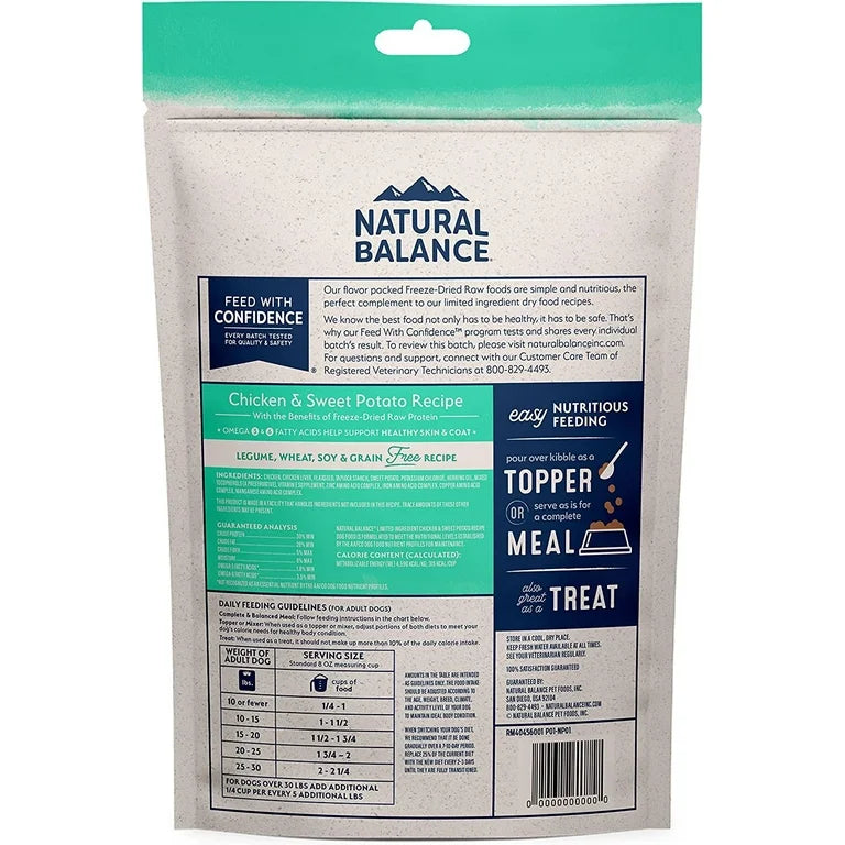 Natural Balance Pet Foods LargeI.D. FD Raw Dog Food Chicken & Sweet, view 2