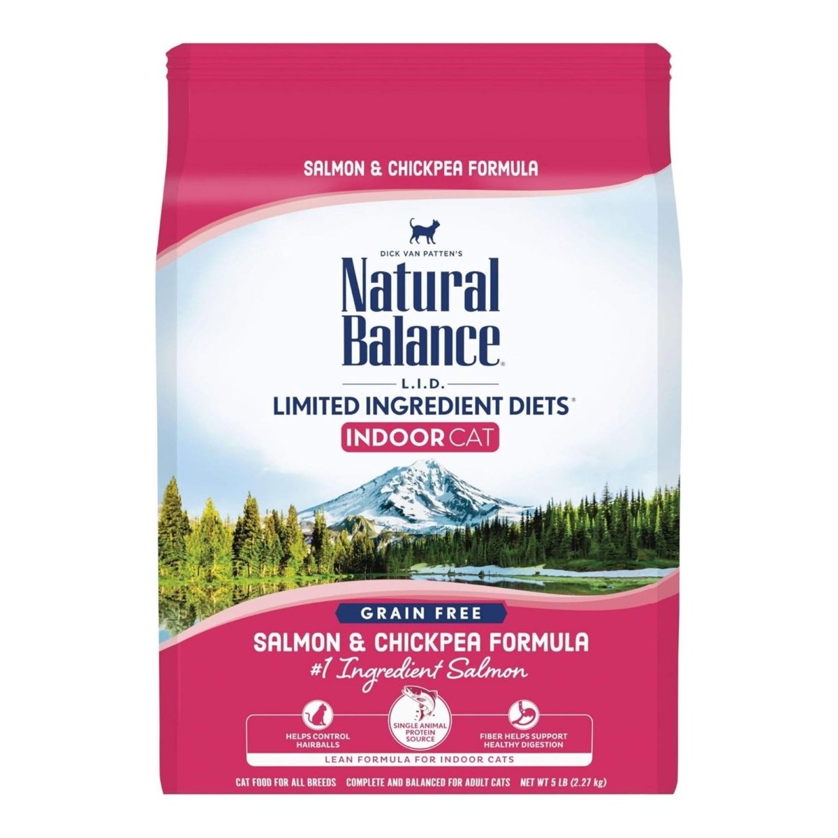 Natural Balance Pet Foods L.I.D. Indoor Dry Cat Food Salmon & Chickpea 1ea/5 lb - Pets Perfect