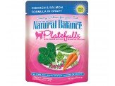 Natural Balance Pet Foods Original Ultra Platefulls Morsels in Gravy Wet Cat Food Pouch Chicken & Salmon 3oz - Pets Perfect
