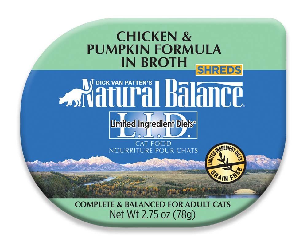 Natural Balance Pet Foods L.I.D. Wet Cat Food Tub Chicken & Pumpkin in Broth 2.75oz - Pets Perfect