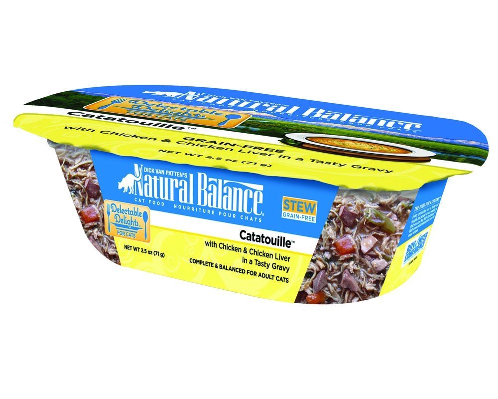 Natural Balance Pet Foods Original Ultra Delectable Delights Wet Cat Food Tub Catatouille Stew 2.5oz - Pets Perfect