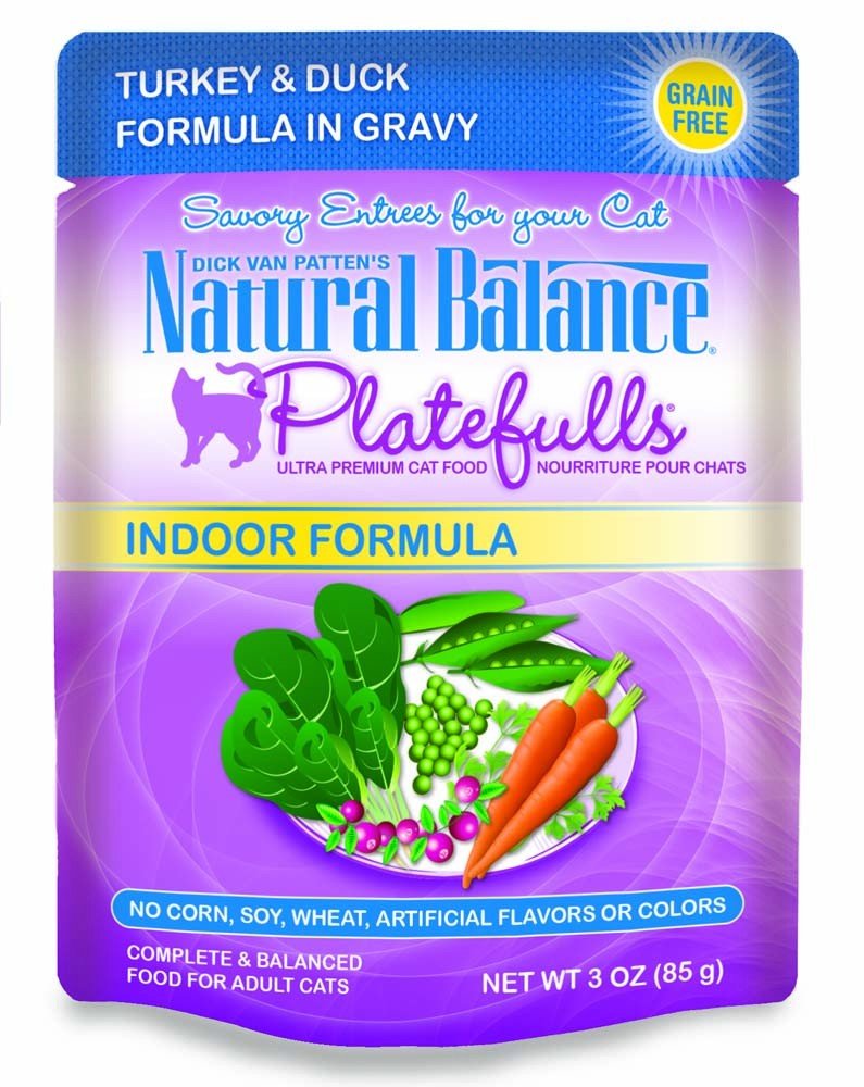 Natural Balance Pet Foods Original Ultra Platefulls Morsels in Gravy Wet Cat Food Pouch Turkey & Duck 3oz - Pets Perfect