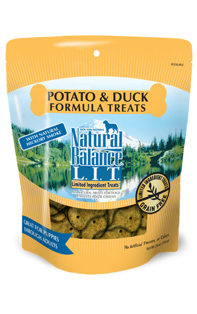 Natural Balance Pet Foods Rewards Crunchy Biscuits Small Breed Dog Treats Duck & Potato 28 oz