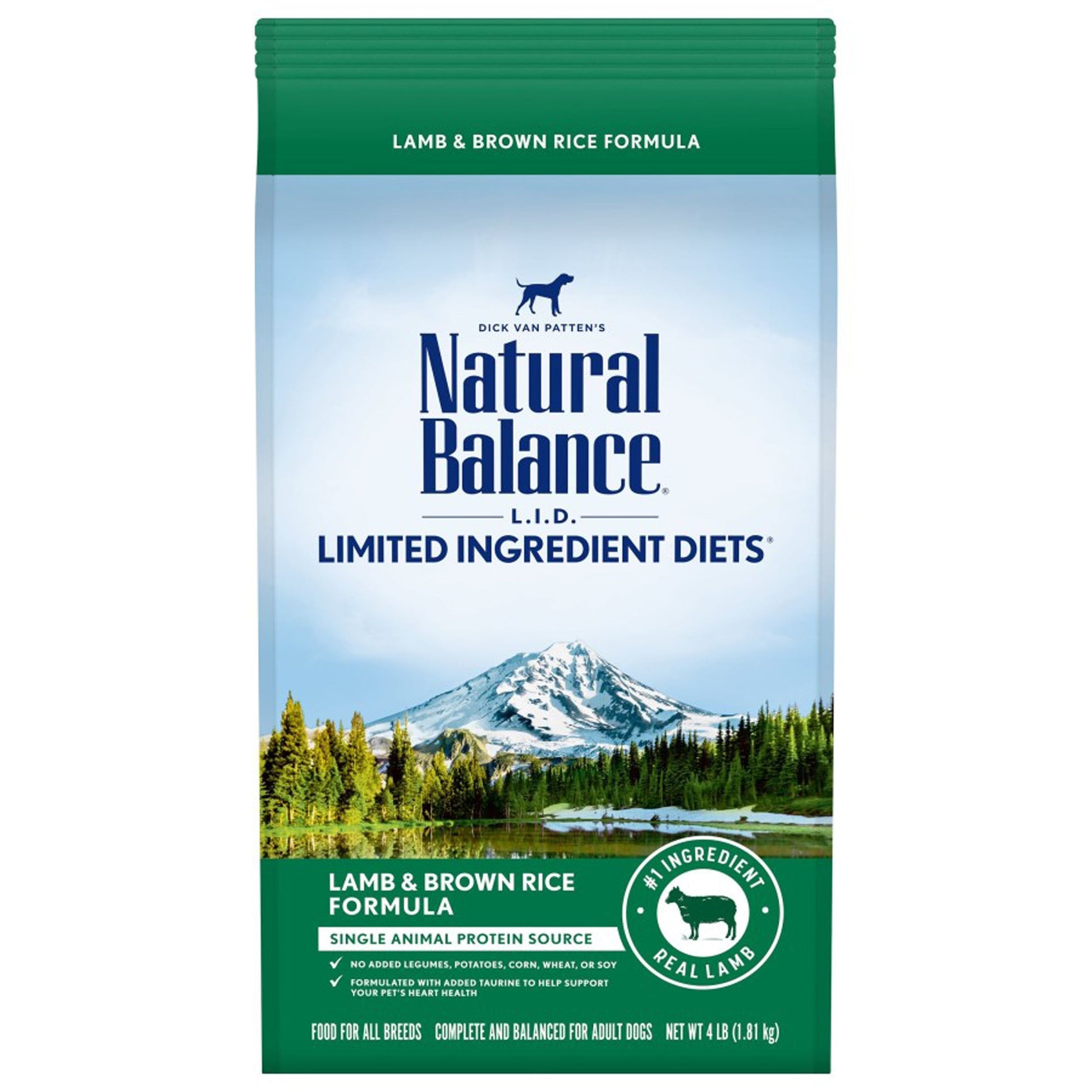 Natural Balance Pet Foods Limited Ingredient Dry Dog Food Lamb & Brown
