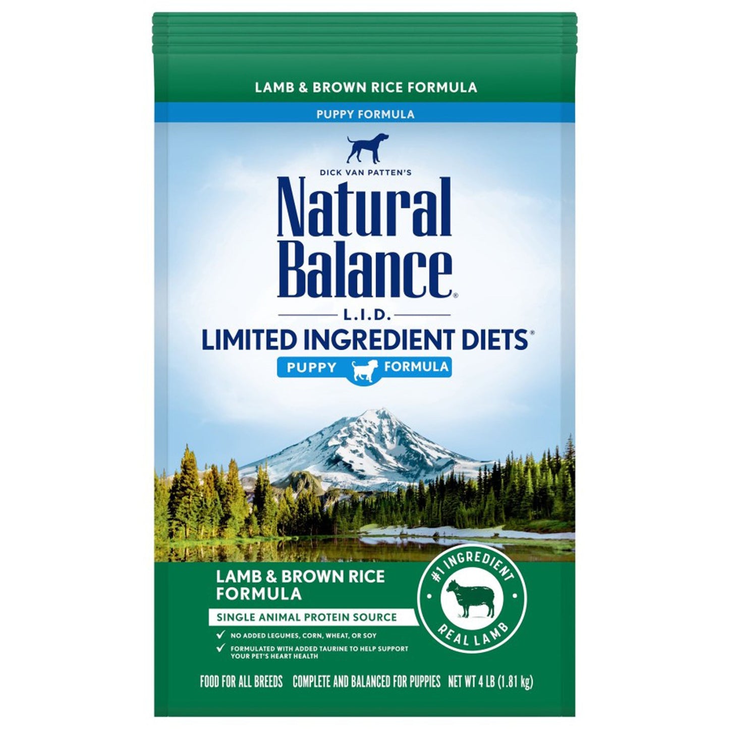 Natural Balance Pet Foods Limited Ingredient Puppy Dry Dog Food Lamb &