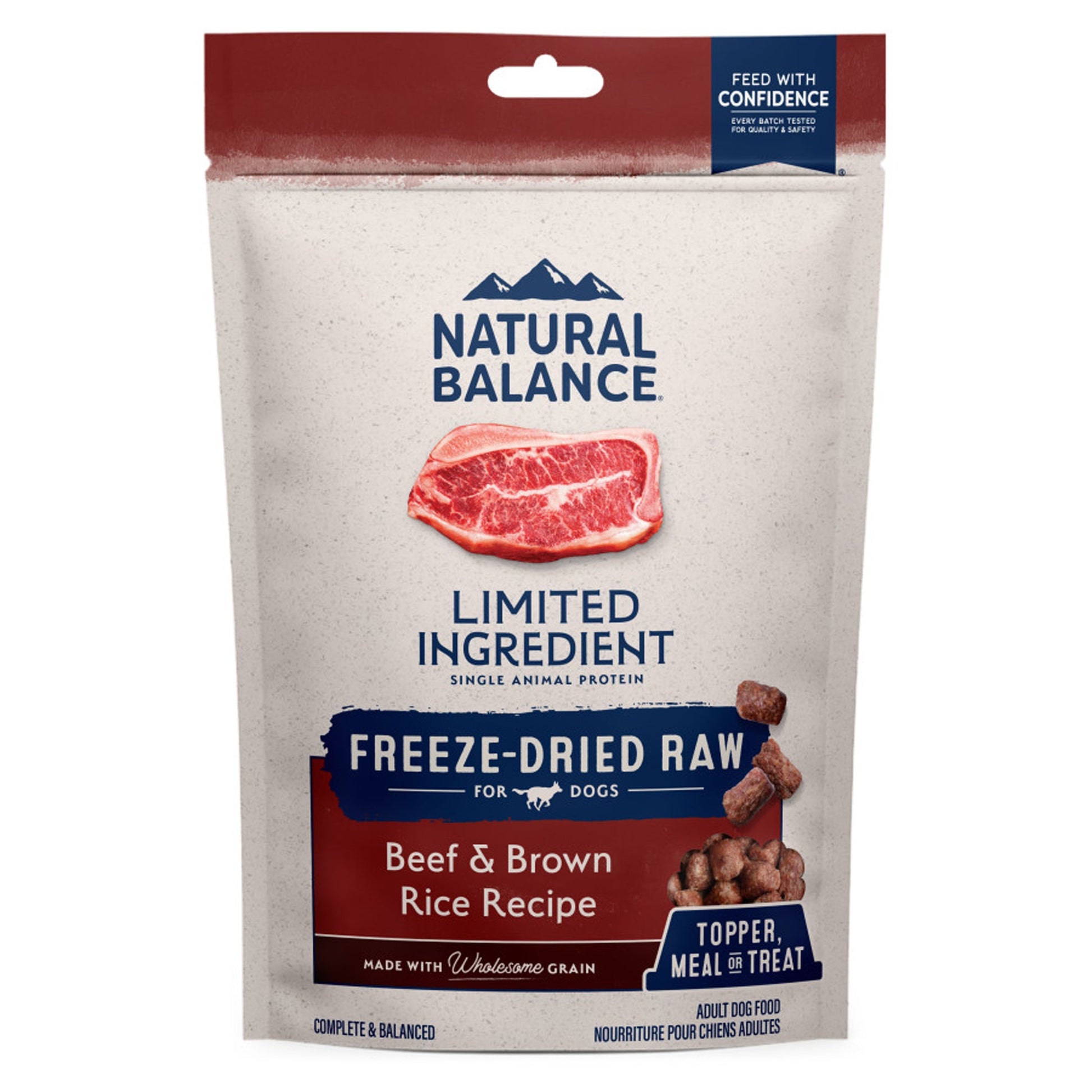 Natural Balance Pet Foods LargeI.D. FD Raw Dog Food Beef & Brown Rice
