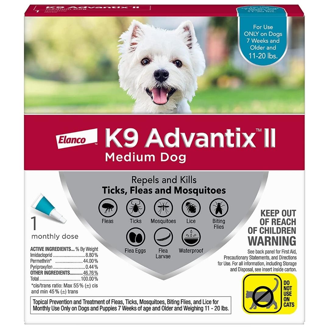 Advantage Ii Single Dose Medium Dog Teal - Pets Perfect