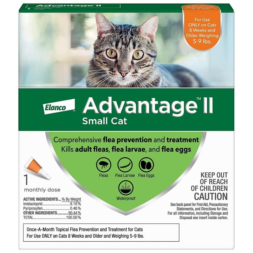 Advantage II Small Cat Single Dose Orange - Pets Perfect