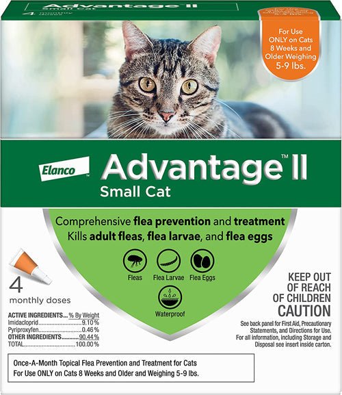 Advantage Cat Small Orange 4 - Pack - Pets Perfect