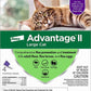 Advantage II Cat Large Purple 4 - Pack - Pets Perfect