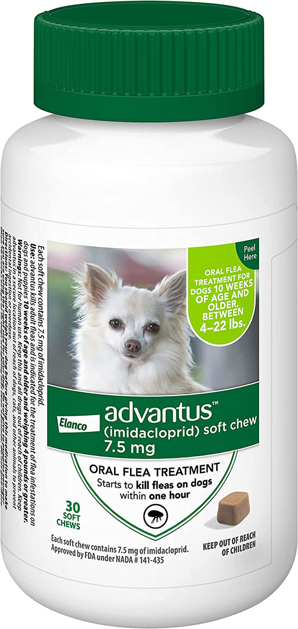 Advantus Dog Small 7.5Mg Soft Dog Chew 30 ct