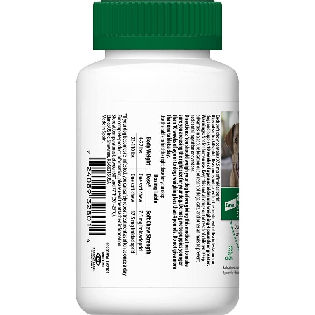 Advantus Dog Large 37.5Mg Soft Chew 30Ct - Pets Perfect