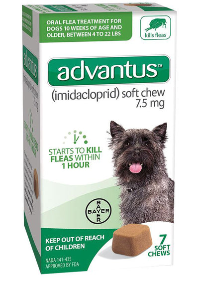Advantus Dog Small 7.5Mg Soft Dog Chew 7 ct