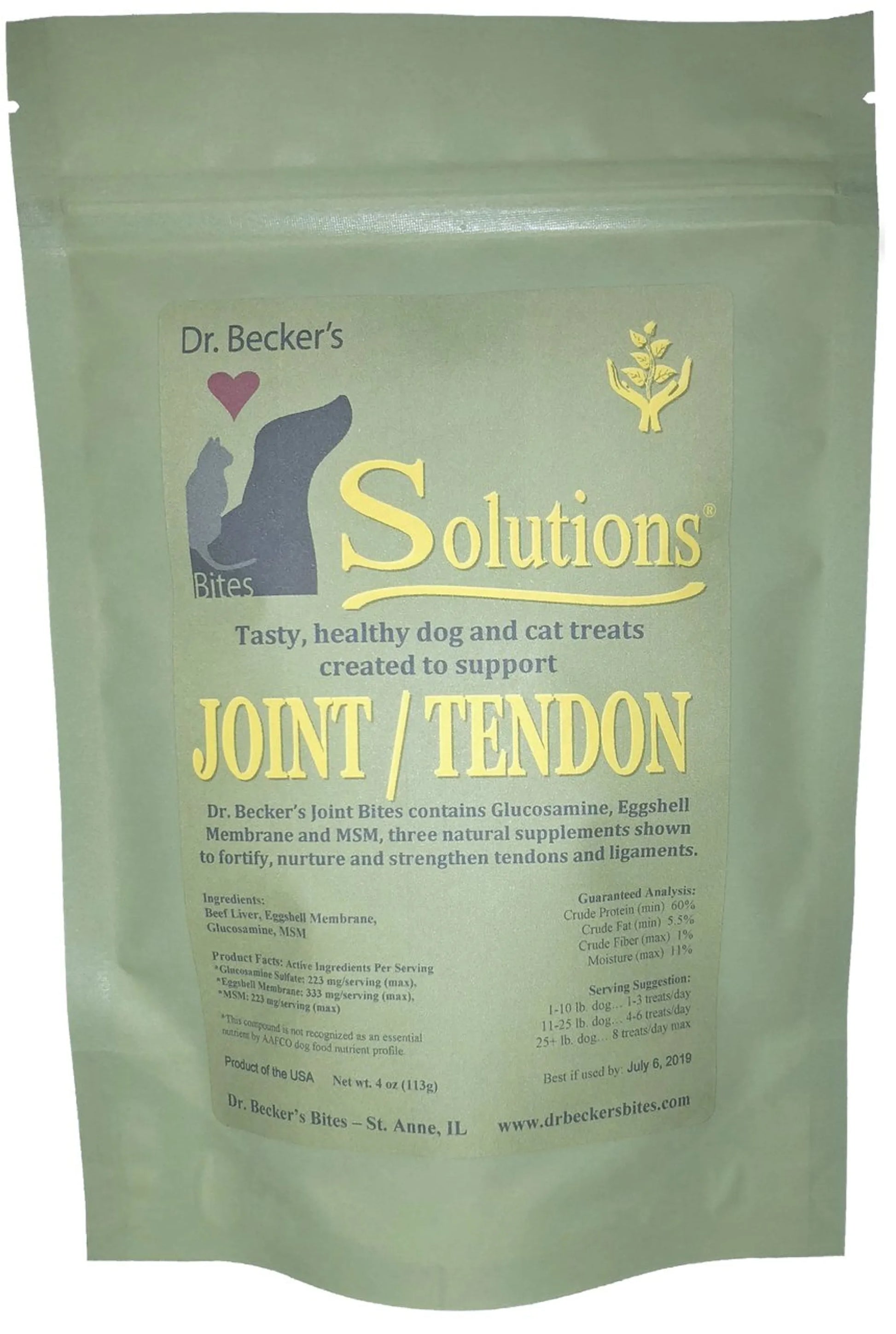 Solutions Bites (6 Different Options Available) package for healthy dog and cat joint and tendon support treats