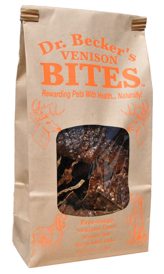 Dr. Becker's Freeze-Dried Venison Bites - 100% Novel Protein for Dogs with Allergies