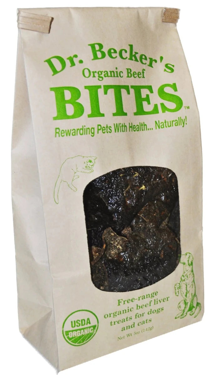 Dr. Becker's Organic Beef Bites Freeze-Dried Dog Treats 5 oz - Pets Perfect