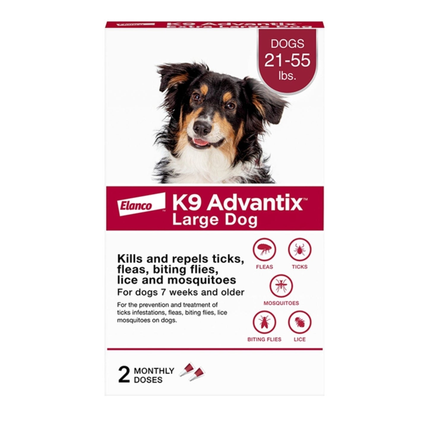 K9 Advantix Classic Dog Large 21 - 55 lb - 2 ct