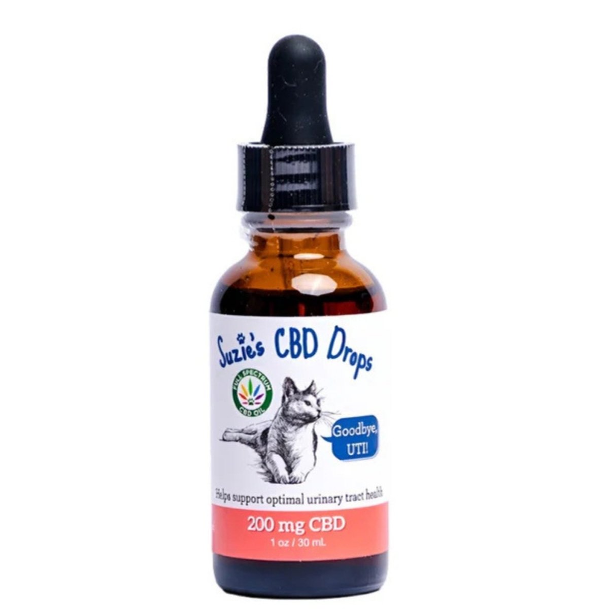 Suzie'S Goodbye Uti Drops For Cats 1oz. - 200 Mg - Pets Perfect