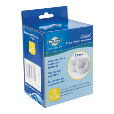 Petsafe Dog & Cat Drinkwell Replacement Foam Filters - 2 Pack