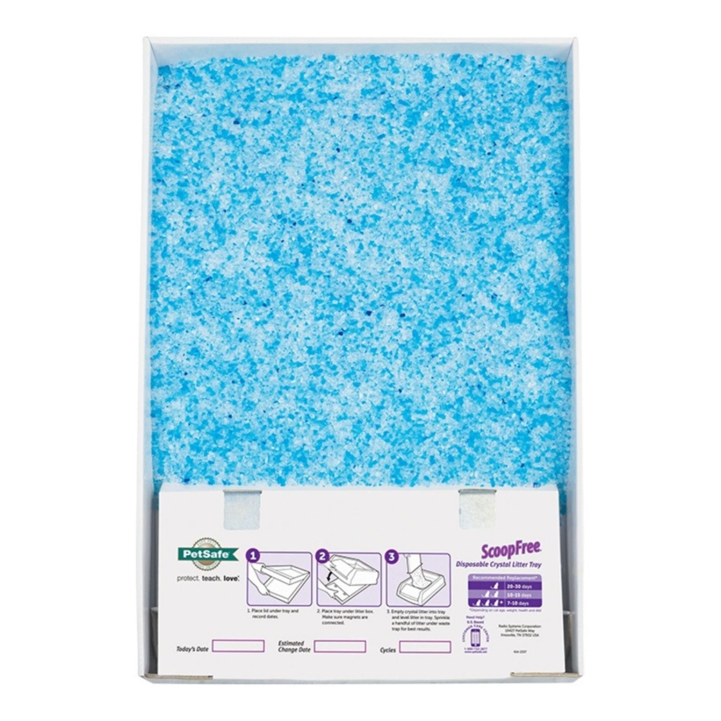 PetSafe Cat Scoop Free Complete Litter Tray, Blue 1 ct