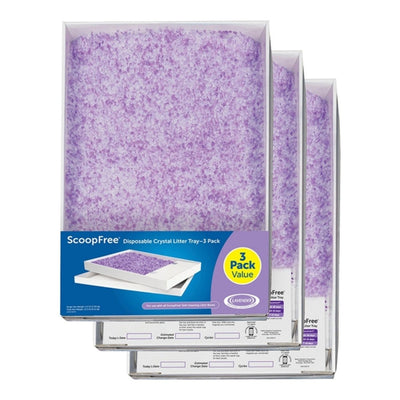 PetSafe Cat Scoop Free Complete Litter Tray Lavender 3 ct - Pets Perfect