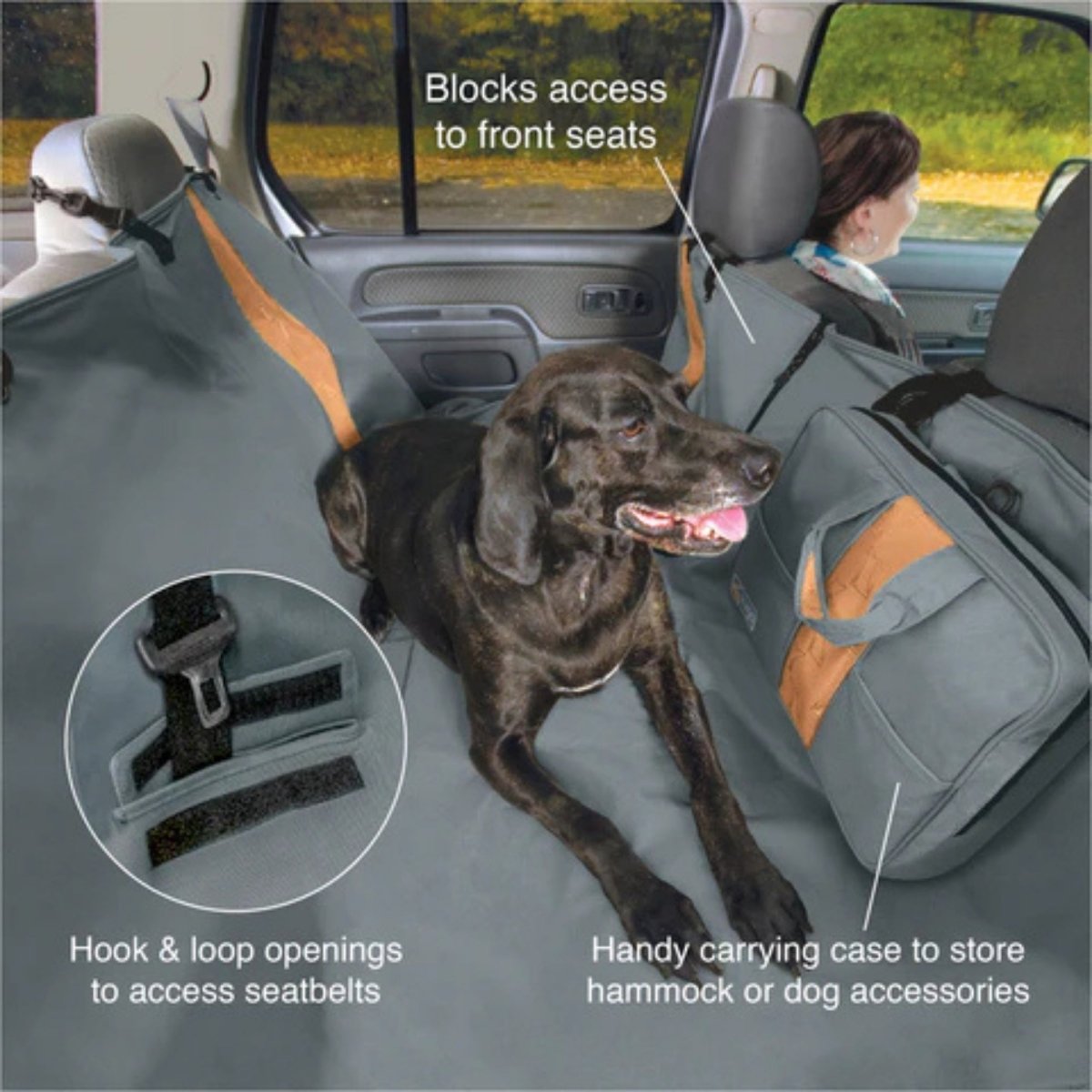 Kurgo Dog Rover Hammock Black - Pets Perfect