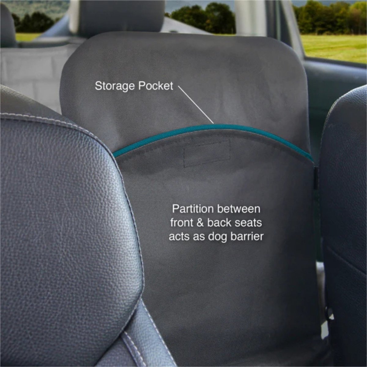 Kurgo Dog Rover Backseat Bridge Black/Charcoal - Pets Perfect