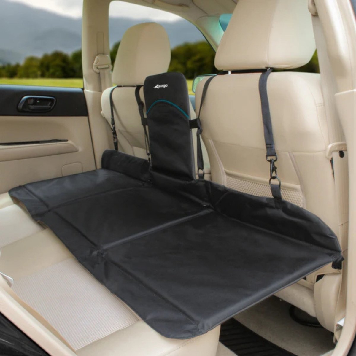 Kurgo Dog Rover Backseat Bridge Black/Charcoal - Pets Perfect