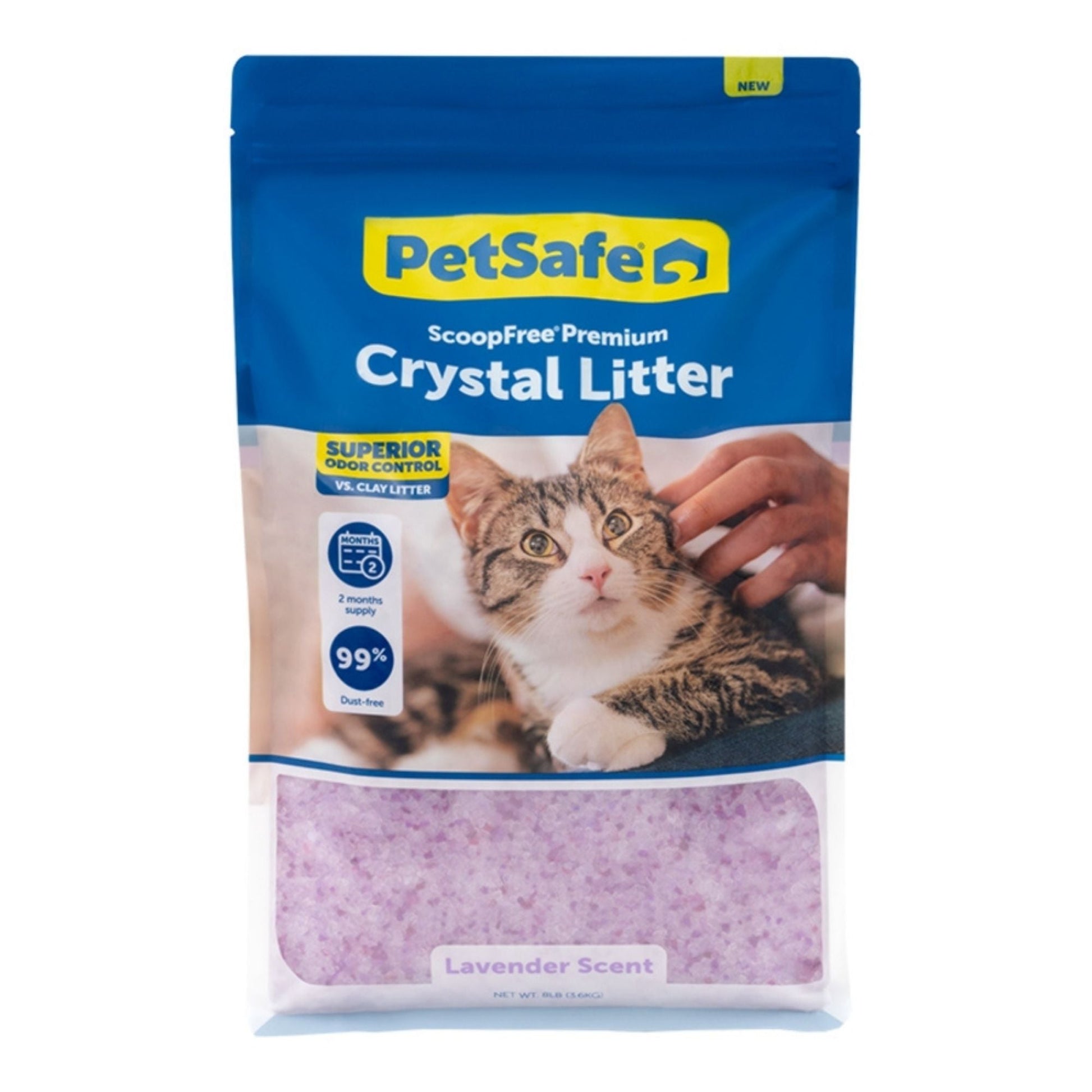 PetSafe Cat Scoop Free Premium Lavender Crystal Litter Bag 8 lb
